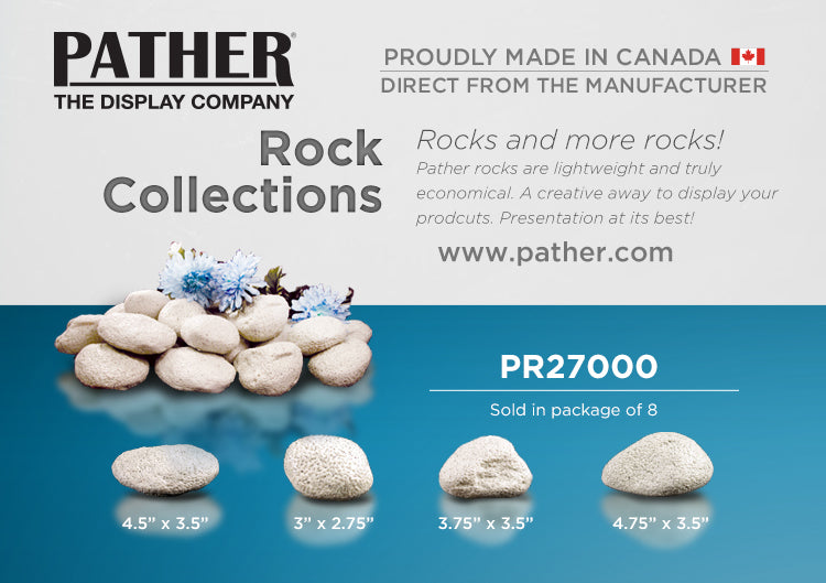 Plastic Display Rocks