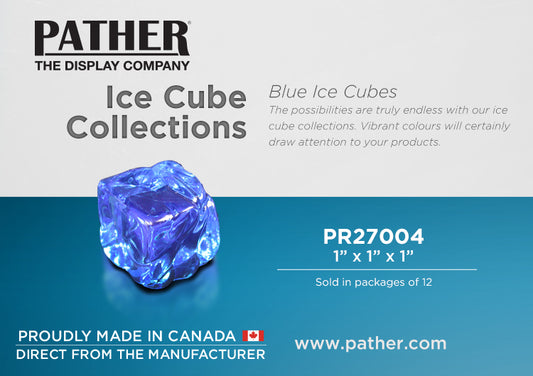 Ice Cube - Blue Acrylic - For Display