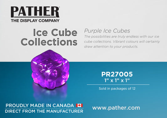 Ice Cubes - Purple Acrylic - For Display