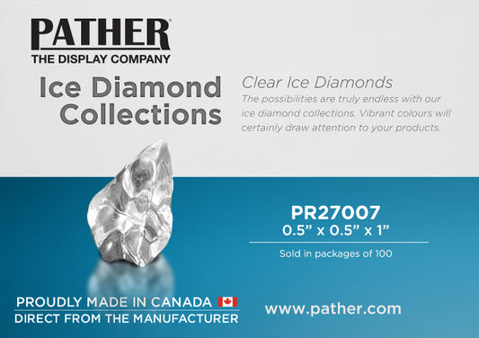 Ice Diamonds - Clear Acrylic - For Display