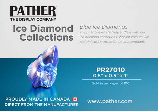 Ice Diamonds - Blue Acrylic - For Display