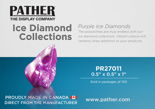 Ice Diamonds - Purple Acrylic - For Display